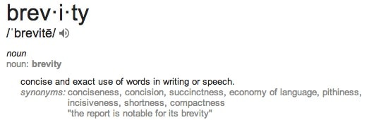 brevity definition