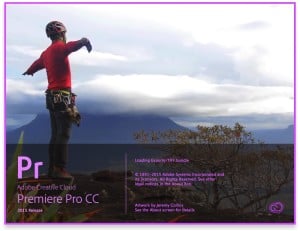 Adobe Premiere Pro CC 2015 Release Splash Screen