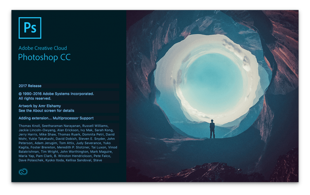 Adobe Photoshop 2017 Splash Screen